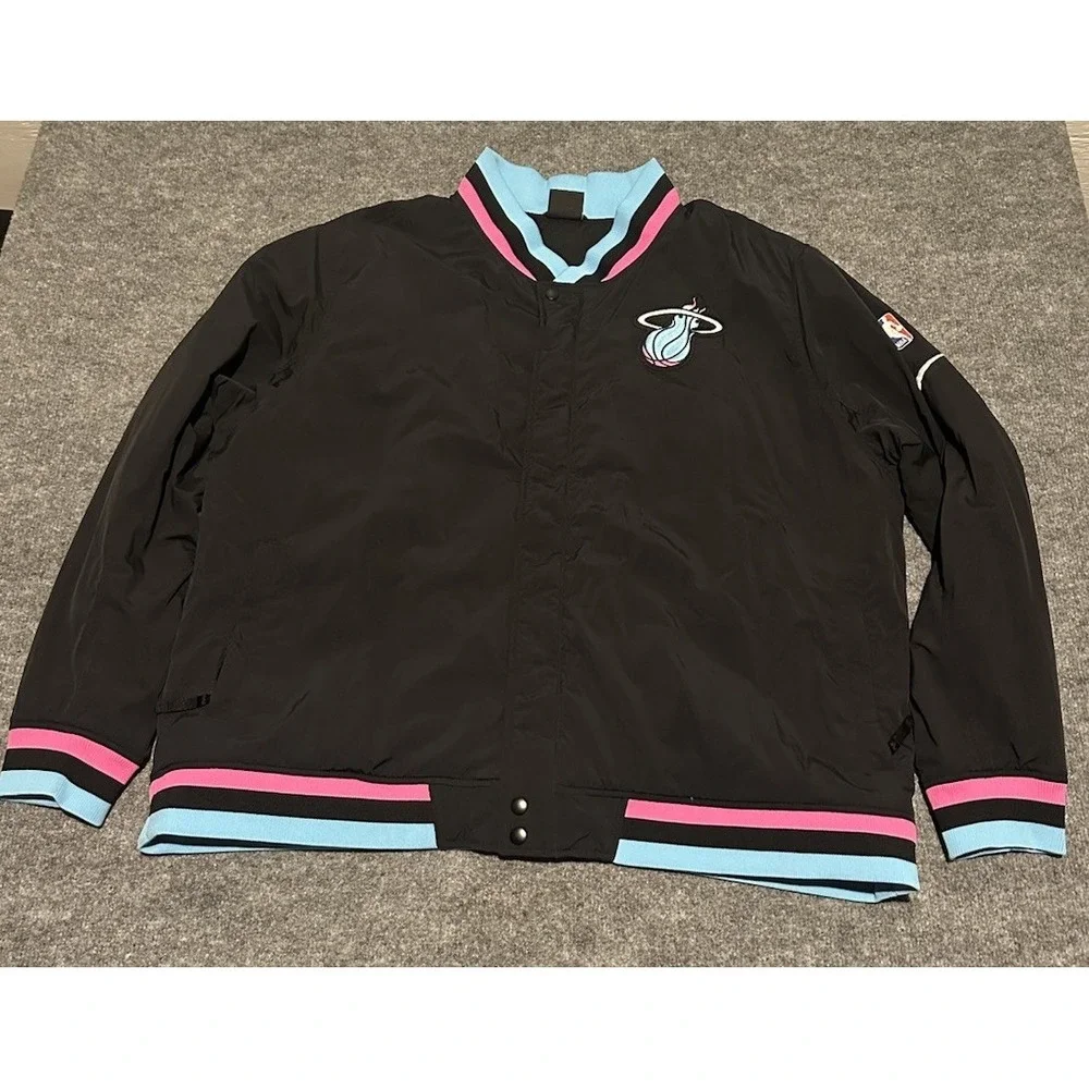 Nike Miami Heat Vice Nights City Edition Courtside Jacket 2018 - Size 3XL